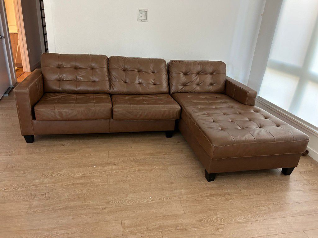 $175 Leather Sectional Couch  