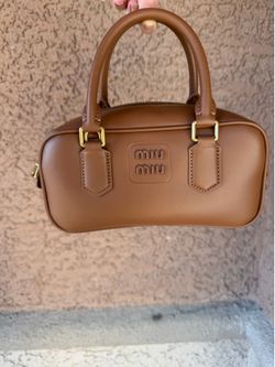Miu Miu Leather Top-Handle Bag - Brown (Like New)