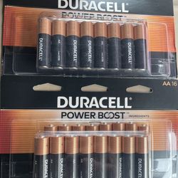 Duracell AA 16 Pack Batteries $8