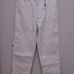 Louis Vuitton Monogram Workwear Denim Carpenter Pants