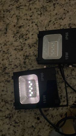 15W IP66 LED Flood Lights – Set of 2