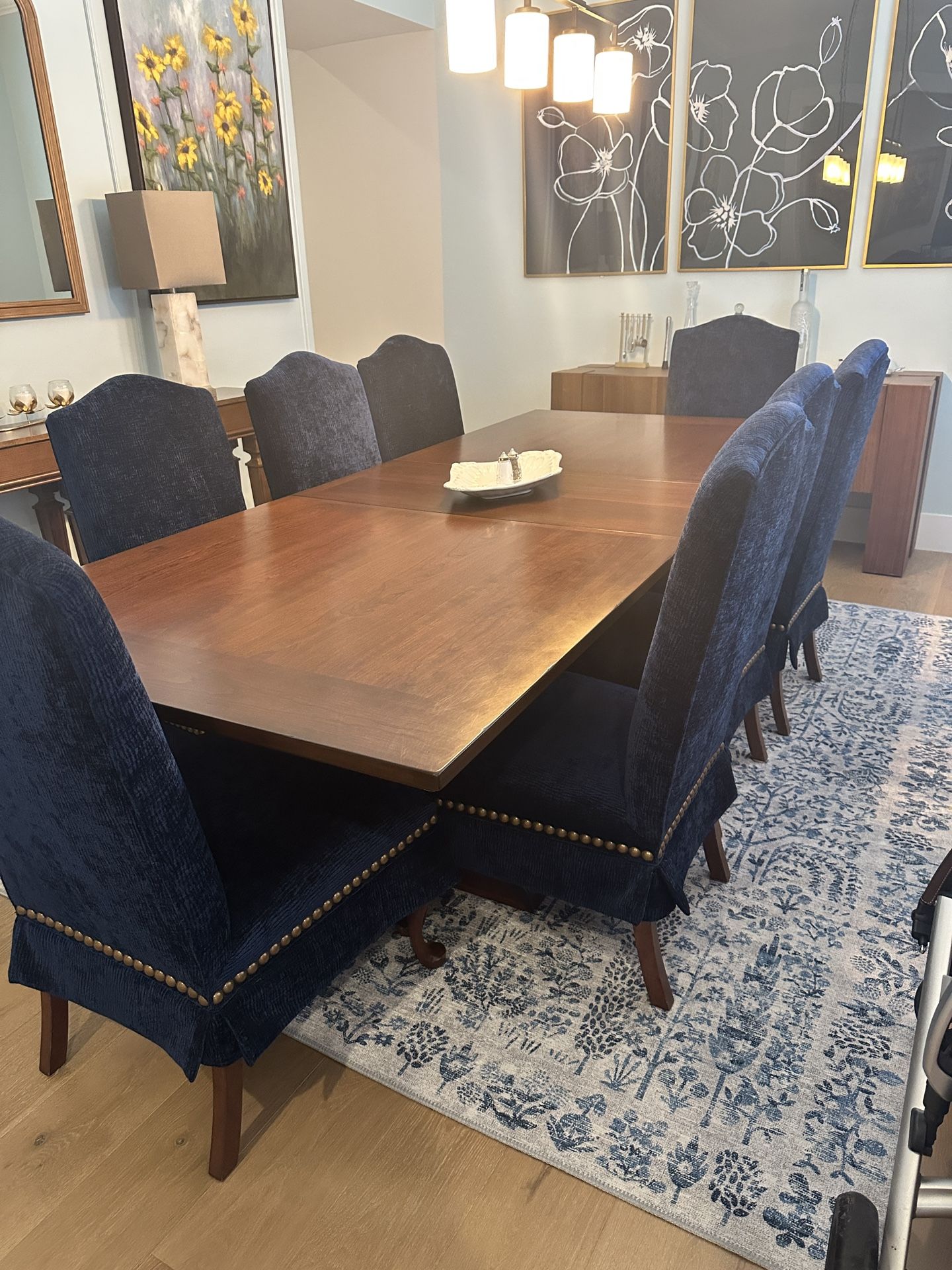 Wood Dining Table Sits Up To 10