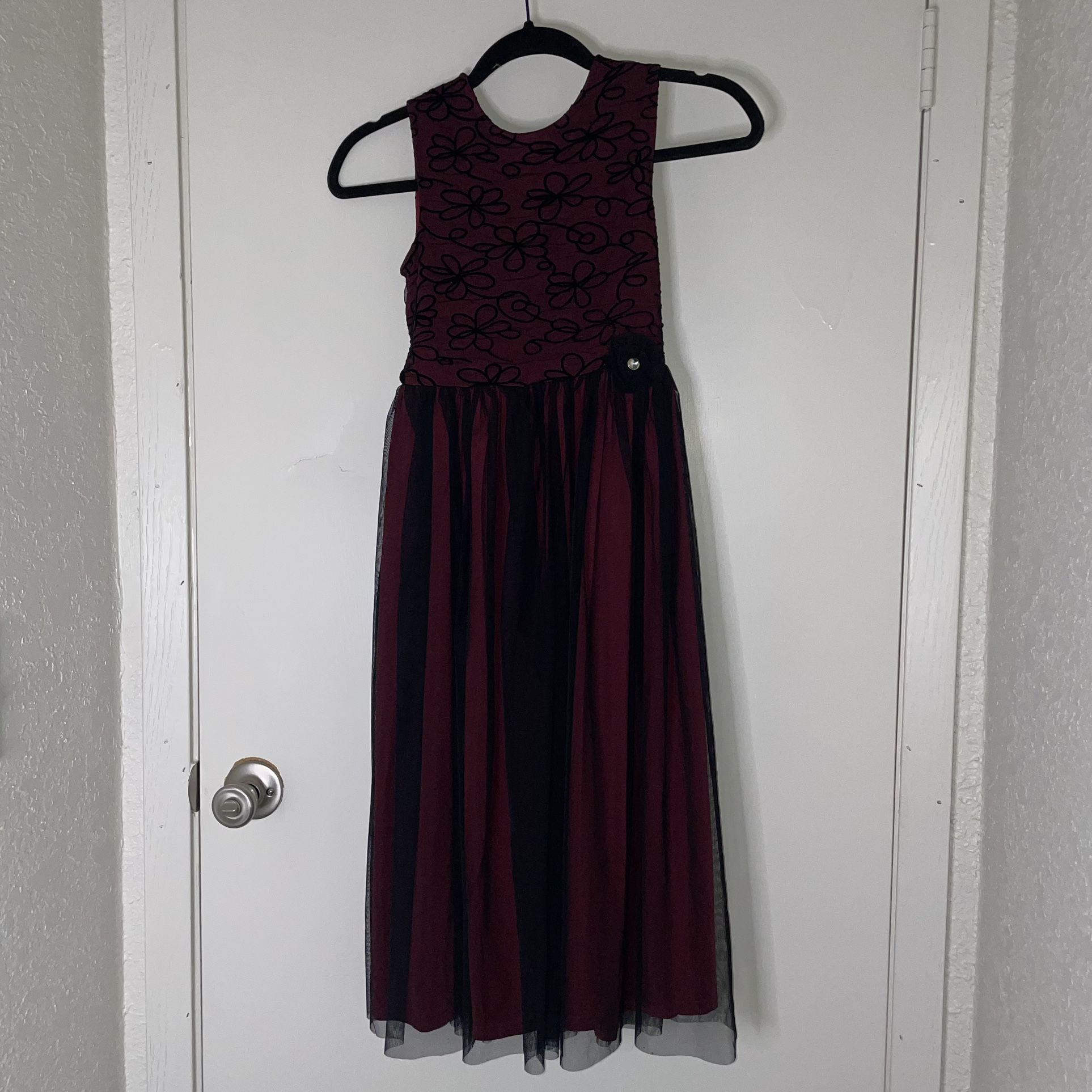 Girls size 10 floral formal dress