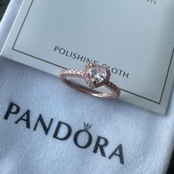 Heart Shape Rose Gold Color Ring (81)37