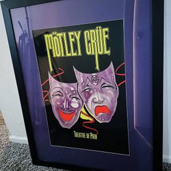 1985 Motley Crue blacklight Poster 