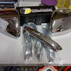 21-25 Jeep Grand Cherokee Chrome Snap-On Door Handle & Mirror Covers