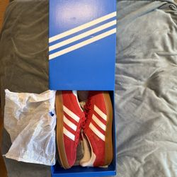 Brand New Red Women’s Adidas Gazelle. Size 9