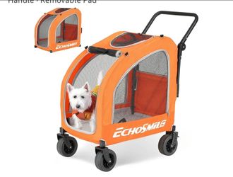 🐾 NEW EchoSmile 4-Wheel Pet Stroller — $100