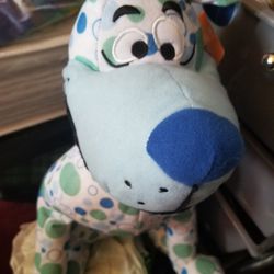Scooby Doo Plush Stuffed Animal Polka Dot Blue