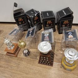 2003 McDonald Greatest NHL Trophies Collectibles.  Boxes And Original Packaging.  Price For All 