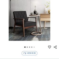 Mid-century Retro solid wood armrest chair