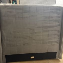 Queen Bed Frame Gray Modern 