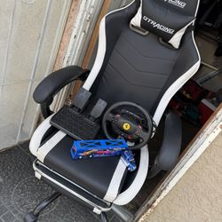 Gaming Chair And Racing Gaming Console For PS5