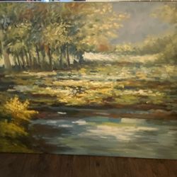 Item # bci1947231 Uttermost Lake James Wall Art Model:32200, Excellenct Condition