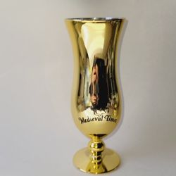 MEDIEVAL TIMES Hurricane Insulated Metallic Gold Drinking Cup