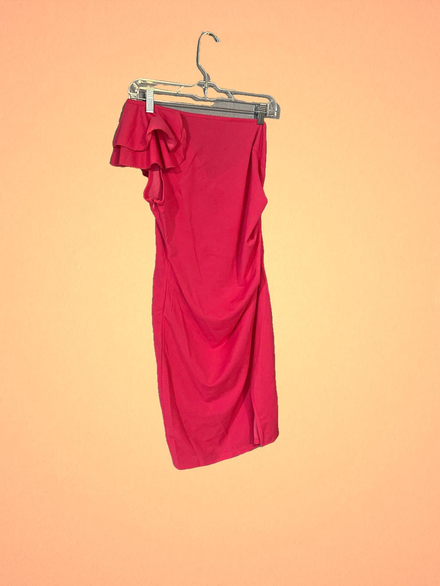 1 Sholder Pink Dress Size medium/large