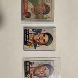 3 1953 Baseball Cards