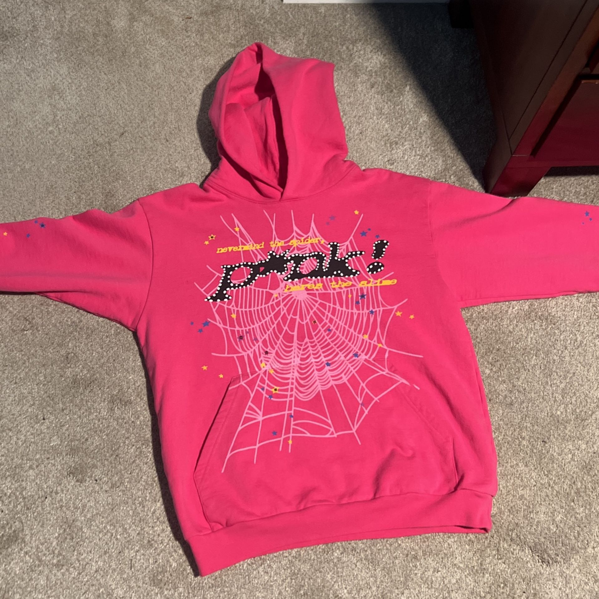 Sp5der Hoodie Pink