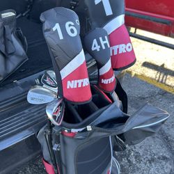 Nitro Men’s Blaster 13-Piece Golf Club Set – Right-Handed, Complete with Bag & Headcovers
