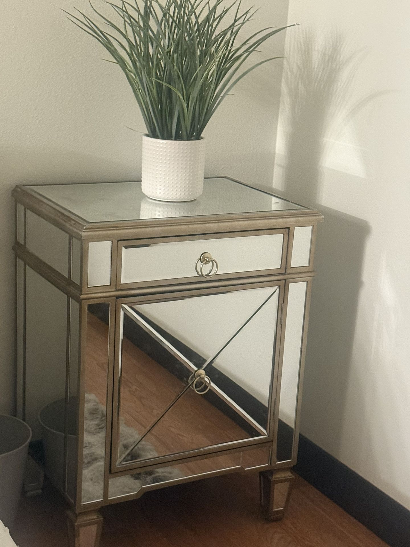 Mirrored Night Stand