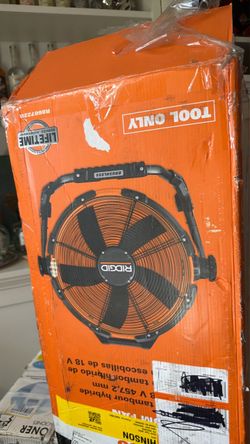 RIDGID 18V Brushless Cordless Fan Tool Only