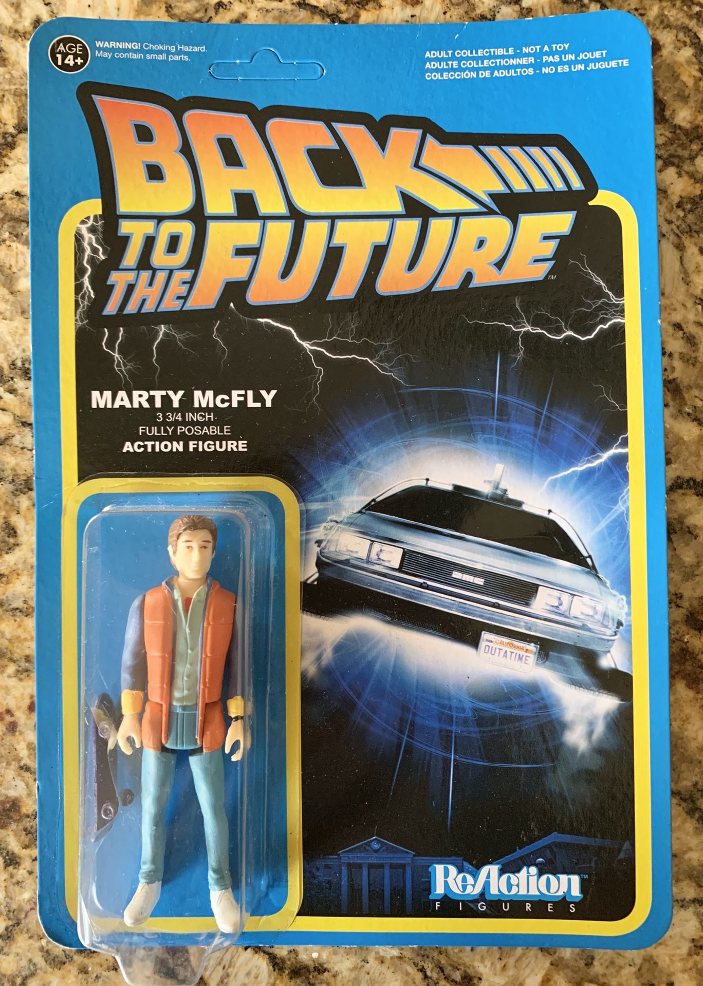 Collectible FUNKO ReAction Back to the Future Marty McFly action figure
