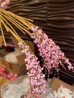 Artificial Pink Cherry Blossom Branches ✨