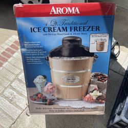 Aroma Traditional Ice Cream Freezer