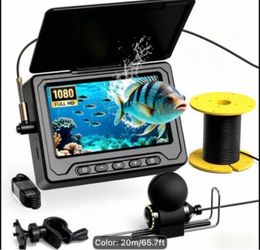 NEW 1080P Underwater Fish Camera 2000Mah] 4.3In [30°~150° Angle Fin] Ice Fishing Camera Underwater Portable Fish Finder Fishing Gift for Men, IR, Boat