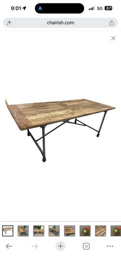 Vintage restoration hardware table & 6  chairs