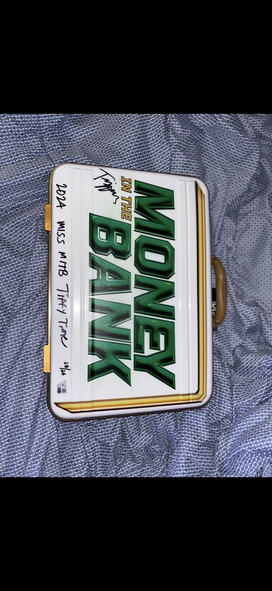 Autographed Tiffany Stratton MITB Case
