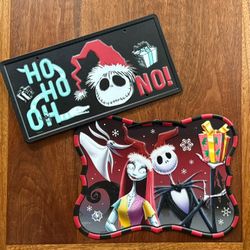 Nightmare Before Christmas  Metal Hanging Signs $4 each