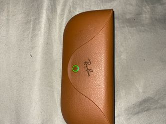 Ray-Ban Brown Leather Sunglasses Case