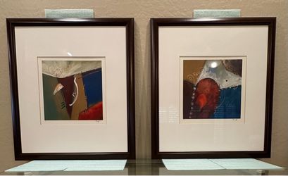 Gorgeous (2) Oil Painting Artworks - Art Framed and Signed 36in x 32in