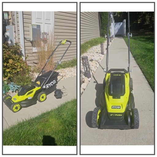 Ryobi 13" Push Battery Lawnmower
