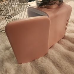 Mini Fridge Pink For Personal Use, Cast, Bedroom And Wire Rack Storage Stackable  Bins 