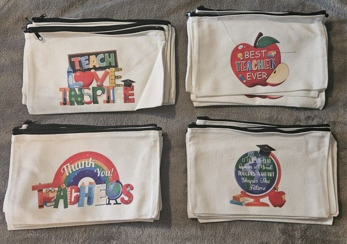 Inspirational Teacher Pouches Set