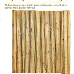 Gardgue Natural Bamboo Fence….., 6 feet x 8 feet Bamboo Fencing Screen for Garden,  Rolled fence
