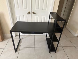 black desk