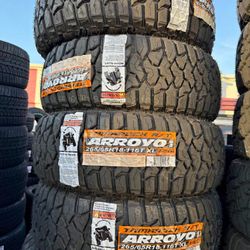 📲‼️265/65/18 Vendo Set De Llantas Nuevas Marca Arroyo RT 
