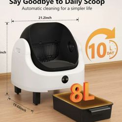 😀 Self Cleaning Litter Box，5-layer protection system, intelligent application control, effective odor removal