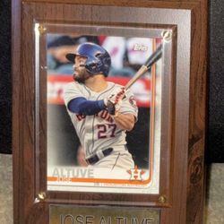 Altuve Baseball Card Frame
