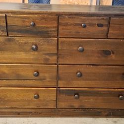  10 Drawer Wooden Cabinet / Dresser - $80 
