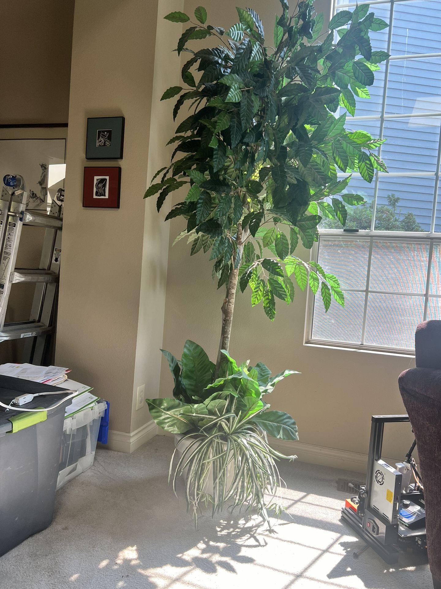 Artificial faux tree - No watering! 