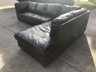 Leather sectional price Reduced To $400