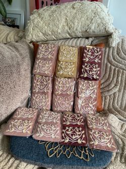 Bead embroidered cell phone pouch lot new