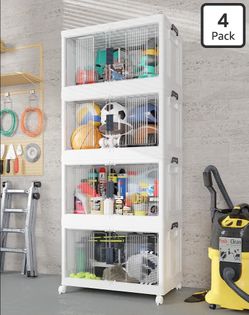 New OlarHike 97QT Storage Bins 4 Pack – Wheels Not Included