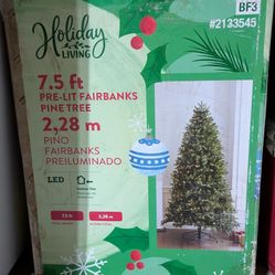 Pre-lit Fairbanks Christmas Tree 7.5 Ft. 