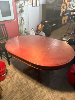 Solid wood table