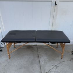 Portable Massage Table with Cut-Out Adjustable Face